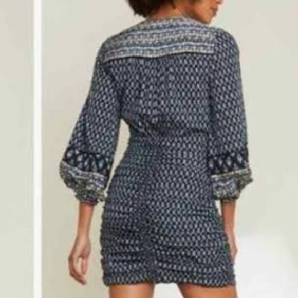 Veronica Beard Zaria ruched silk mini dress new! - Picture 2 of 10